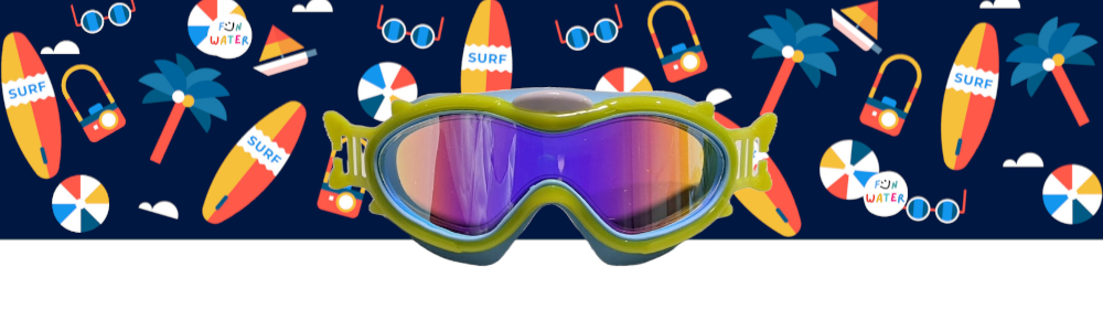 Máscara infantil amarilla con Turbante surf - DANDINI