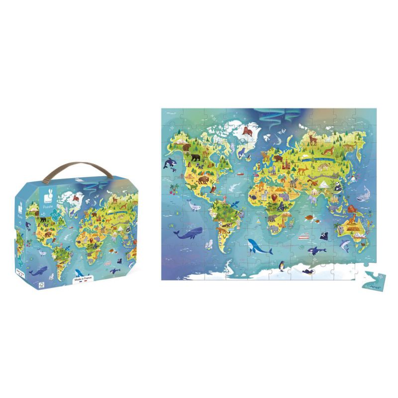 Puzle del Mundo 100 pcs - JANOD