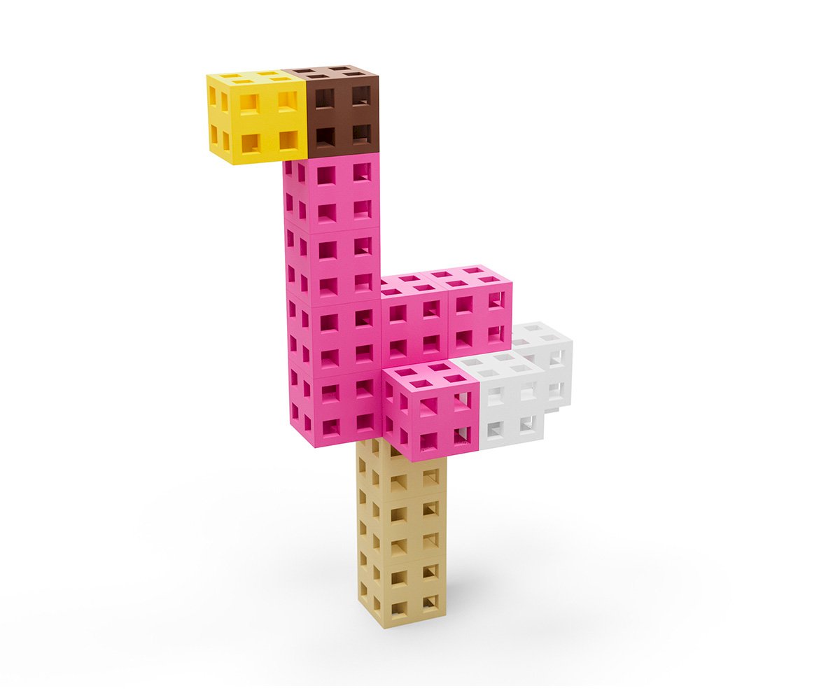 Construcción 50 pcs MELI CUBE Pastel - MELI