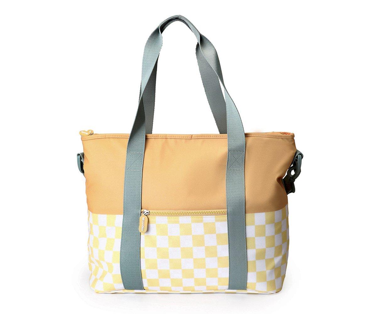 Bolso Nevera Stripes Yellow Chess - MONNEKA