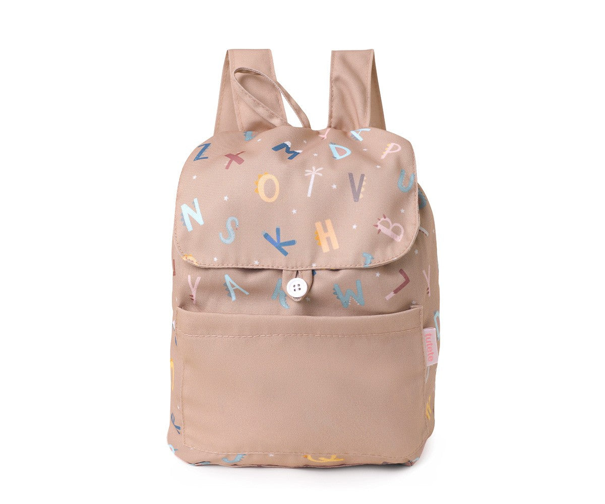 Mochila Pequeña Tela Funny Letters - TUTETE