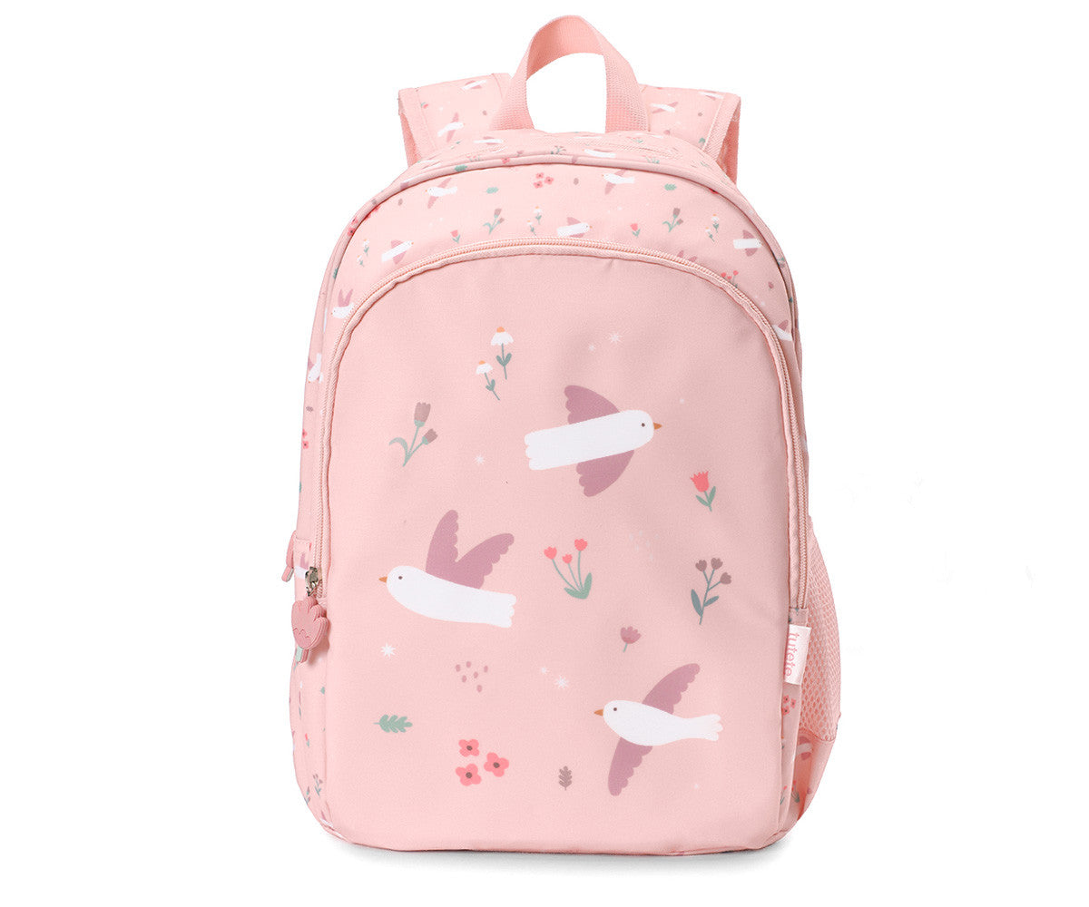 Mochila A4 + Llavero Personalizable Blossom Birds - TUTETE