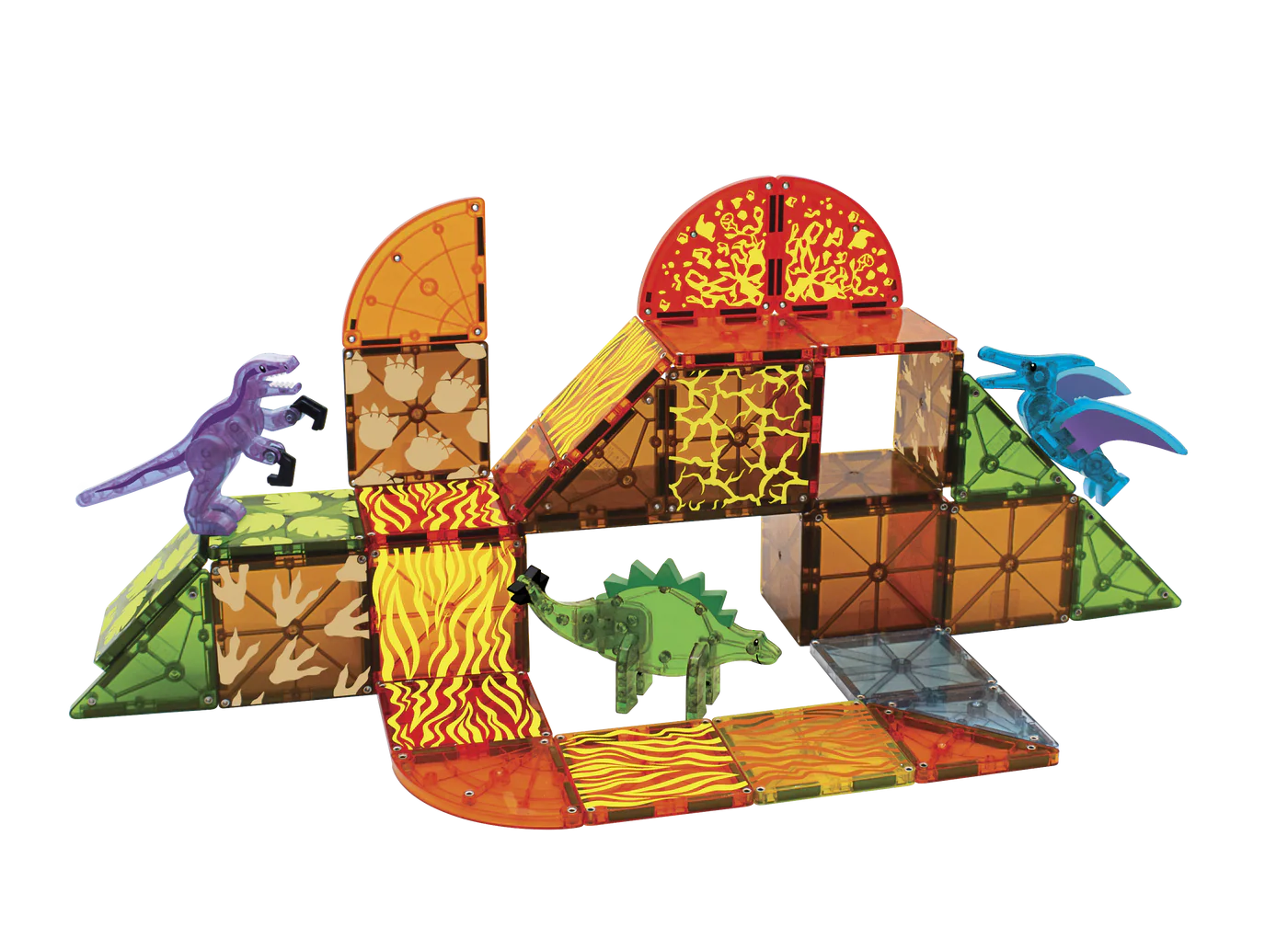 Dino world 40 piezas magneticas - MAGNA TILES