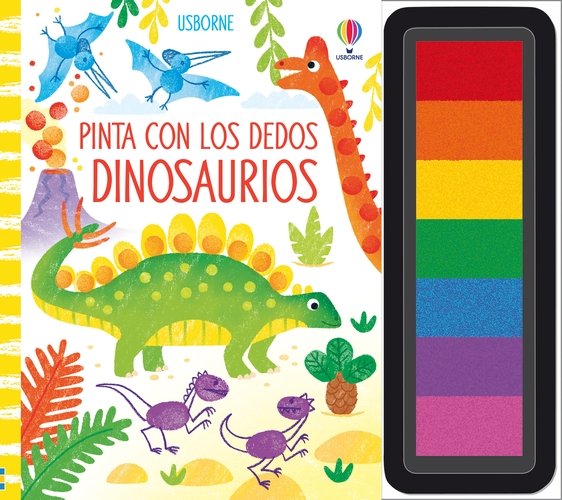 Libro Pinta con los dedos Dinosaurios - USBORNE