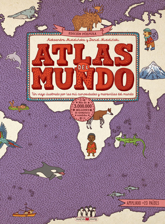 Libro Atlas del Mundo Edición Purpura - MAEVA