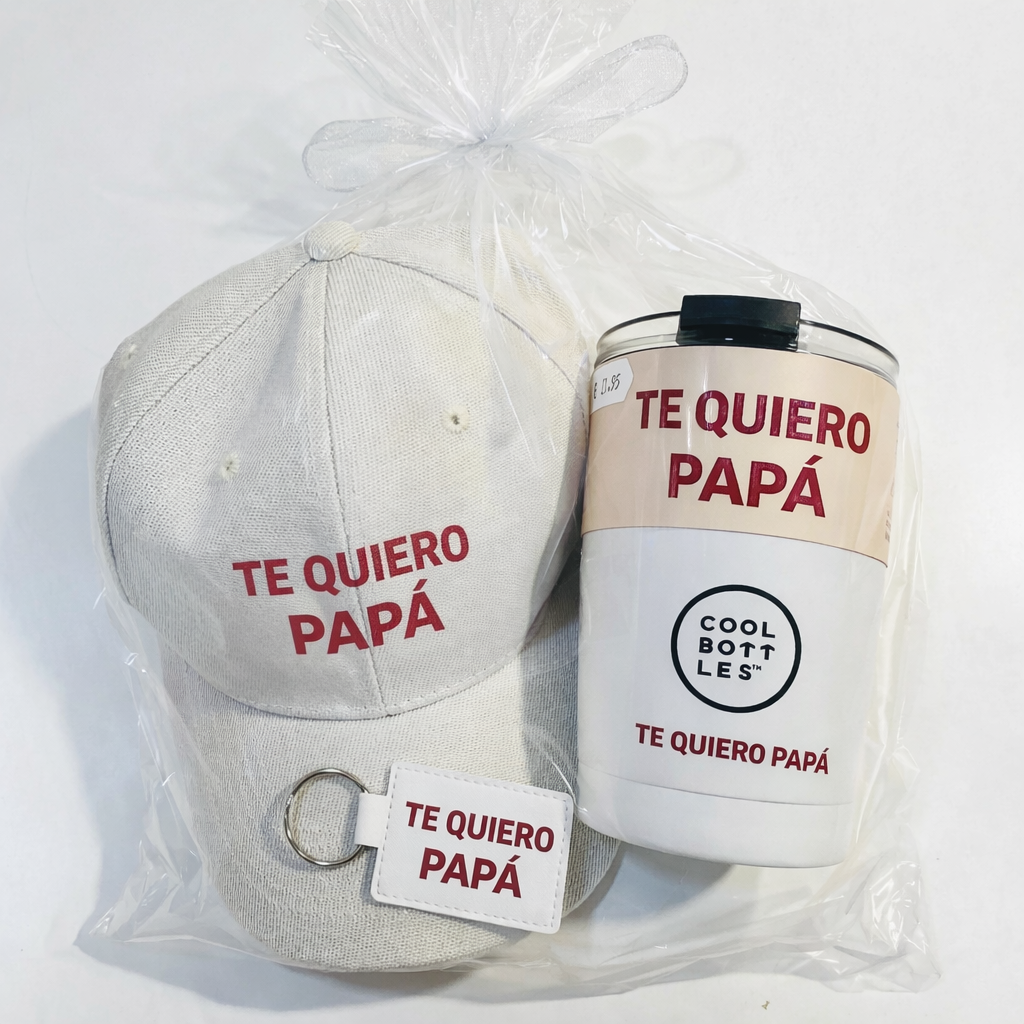 Pack Taza Térmica + Gorra y Llavero Personalizado