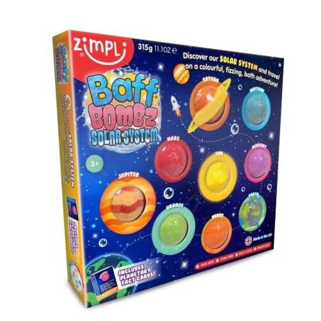 Pack de 9 Bombas de Baño Sistema Solar - ZIMPLI