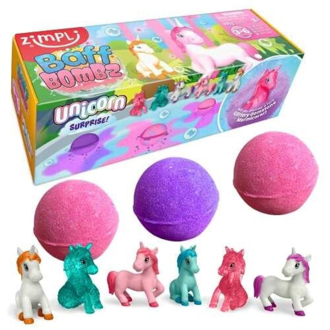 Pack de 3 bombas de Unicornio - ZIMPLI