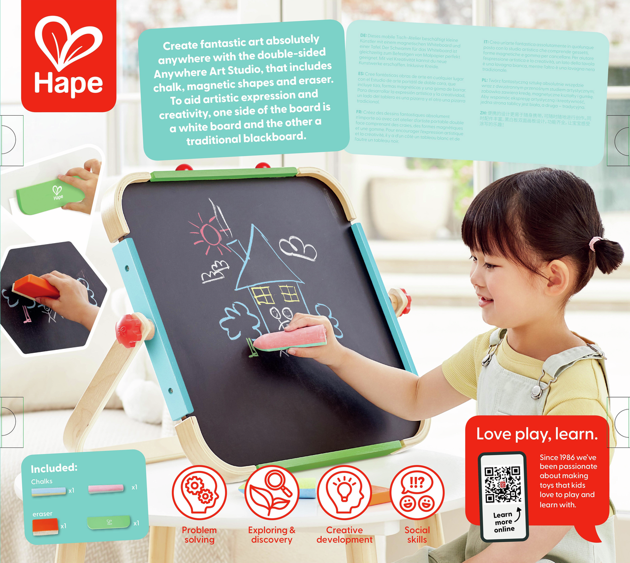 Pizarra Doble Portátil - HAPE