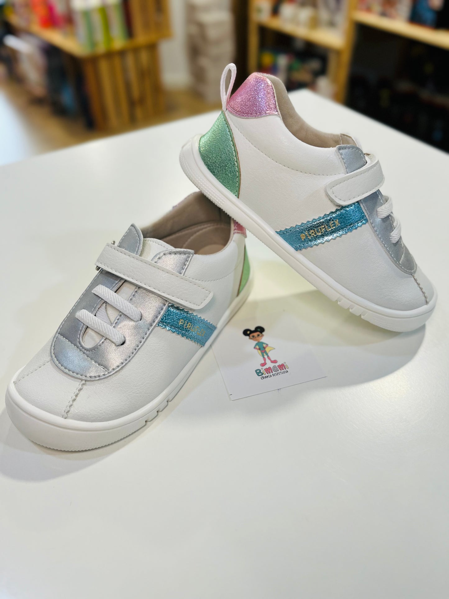 Deportivo Micro Blanco/Plata Destello - PIRUFLEX