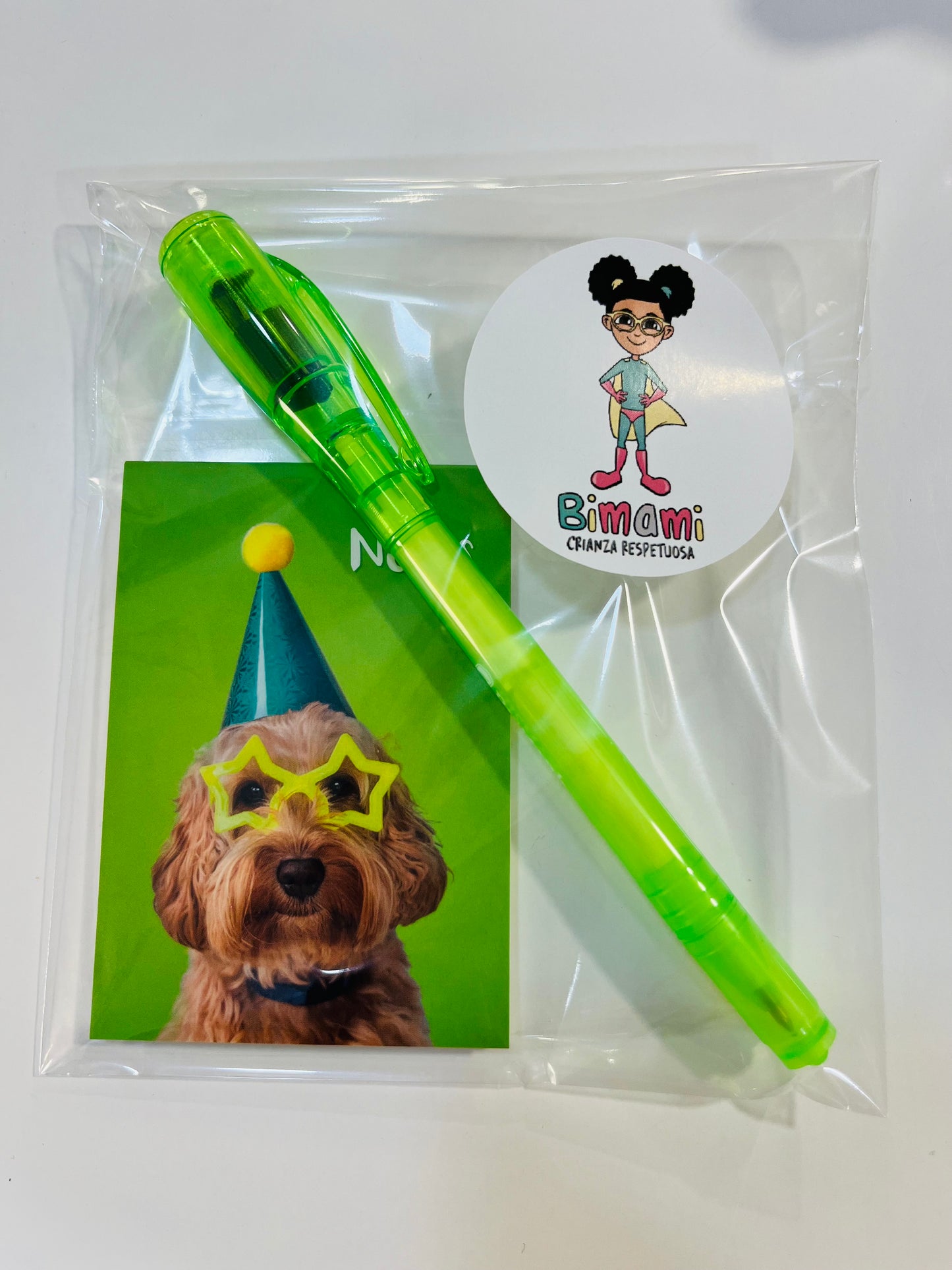 Bolsa Libreta Animales Divertidos + Boli Mágico