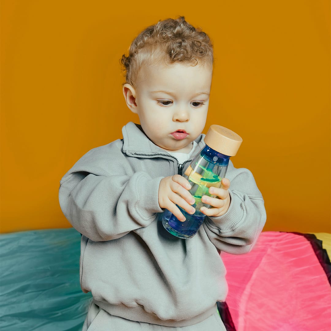 Botella Sensorial Spiral Blue - PETIT BOUM