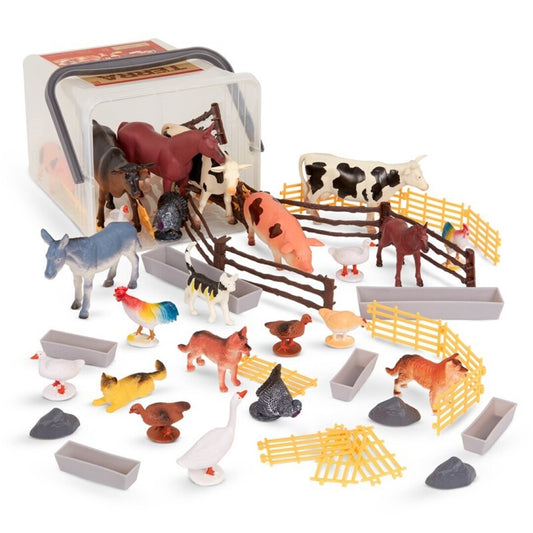 Cubo 60 pzs Animales Granja - TERRA