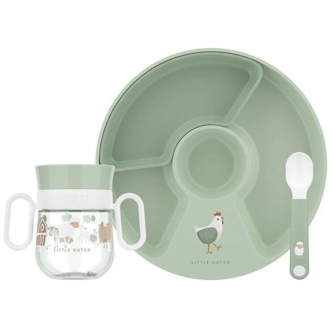 Set vajilla 3 piezas pequeña granja - MEPAL