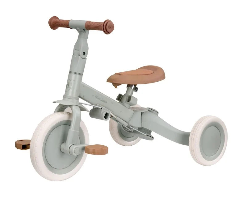 Triciclo convertible en Bici Equilibrio Verde Menta - LITTLE DUTCH