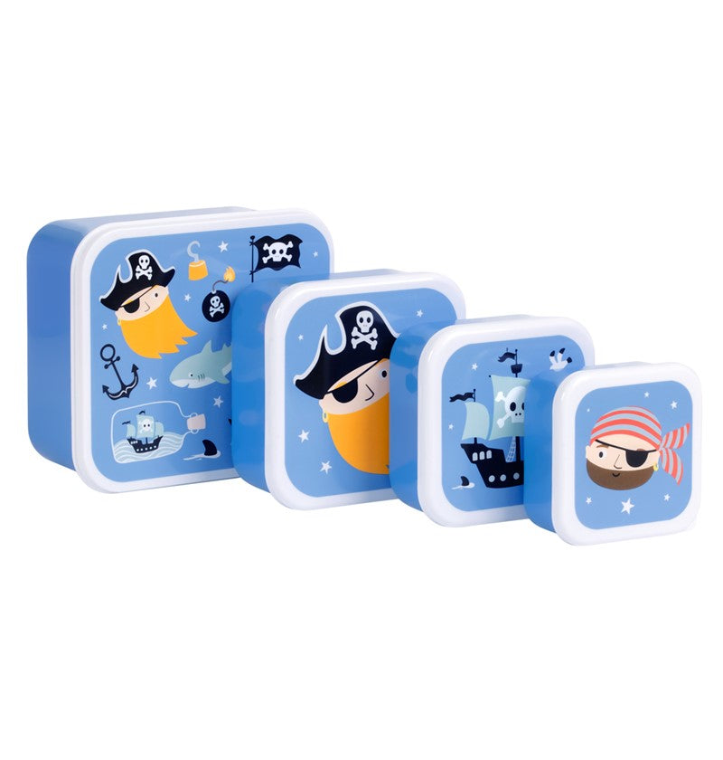 Set 4 cajas snack pirata - LITTLE LOVELY