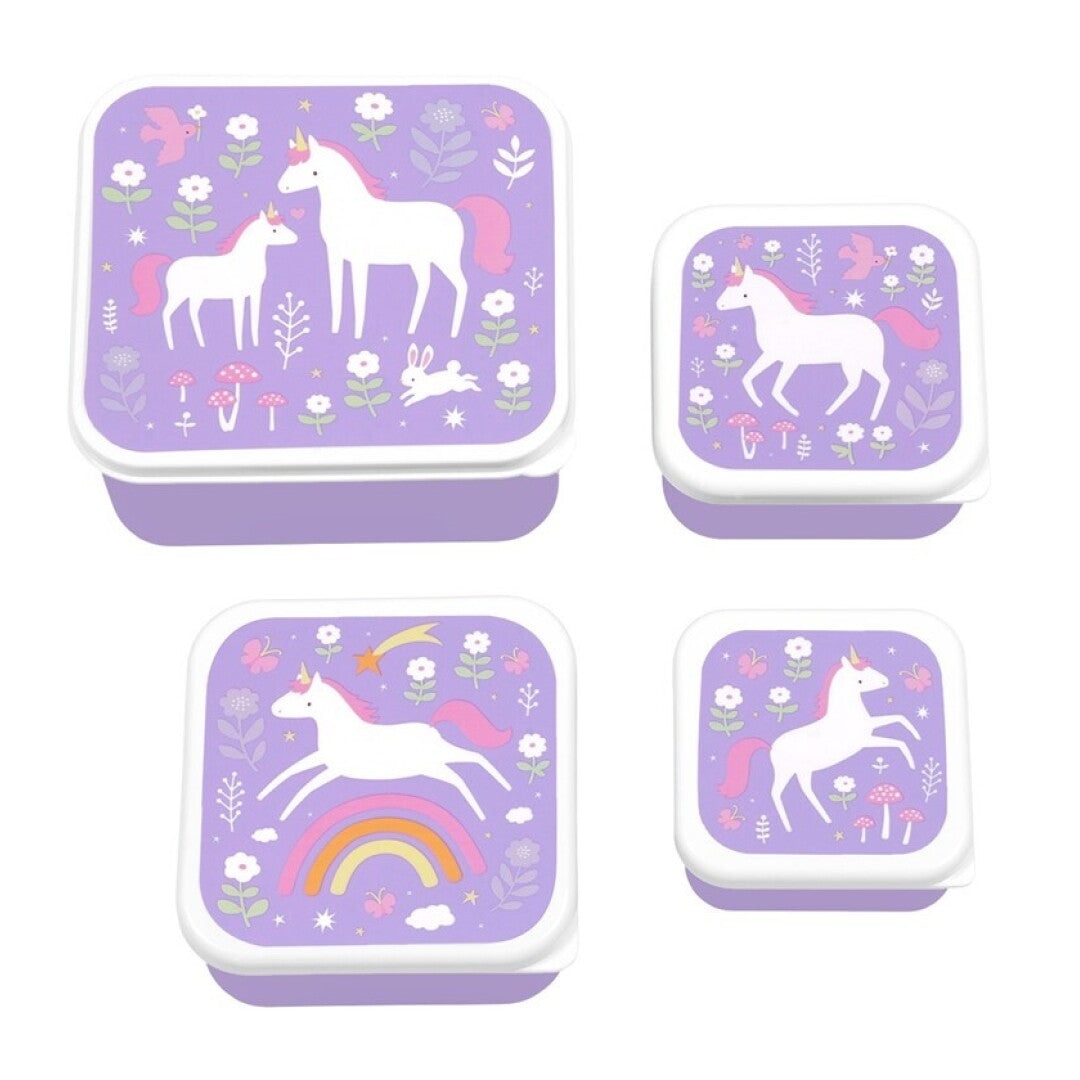 Set 4 cajas snack Unicorn Dreams - LITTLE LOVELY