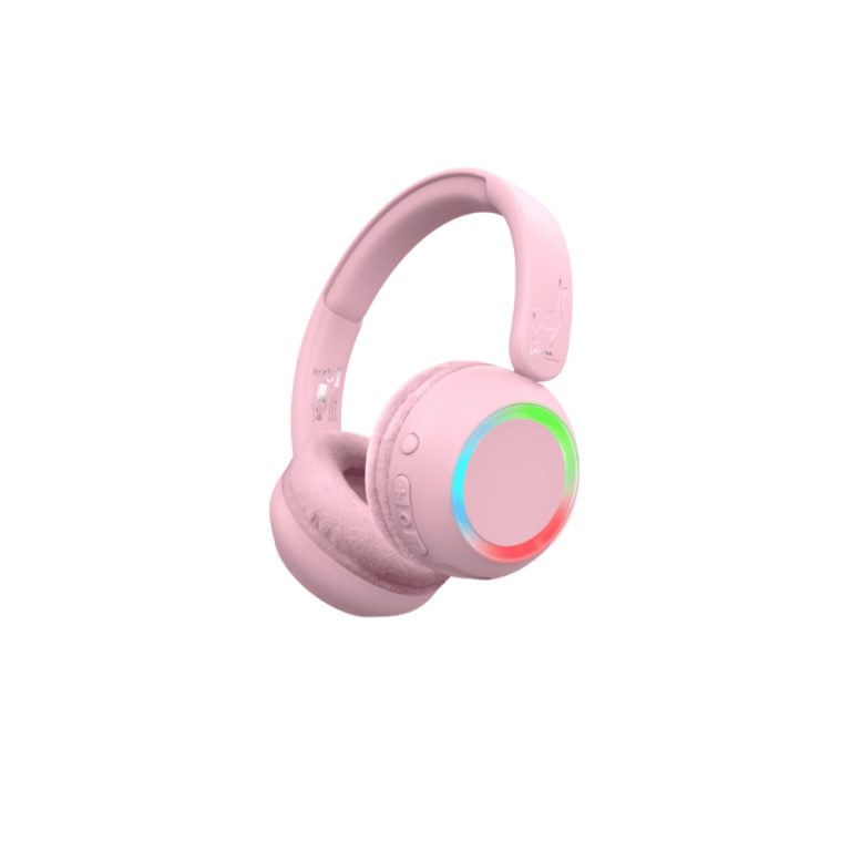 Auriculares con Luz Ambiental Rosa - LALARMAA