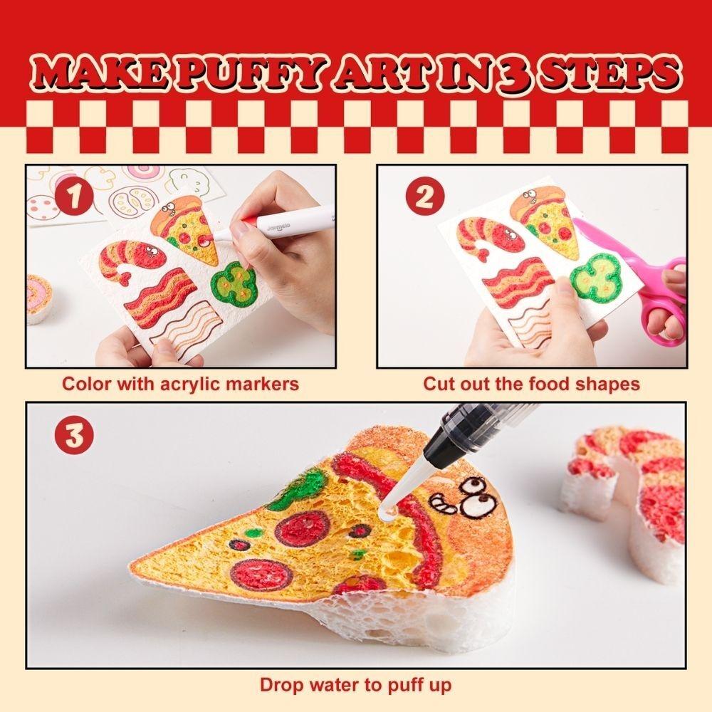 Set de Pintura Espuma Pizza - JARMELO