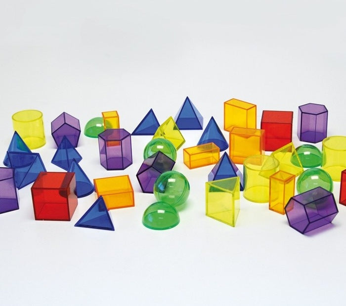 Conjunto 36 Formas Geométricas Traslucidas - TICKIT