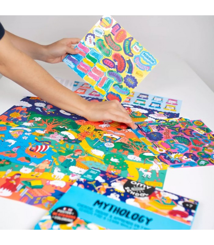 Poster + 80 Stikers Mitología - OMY