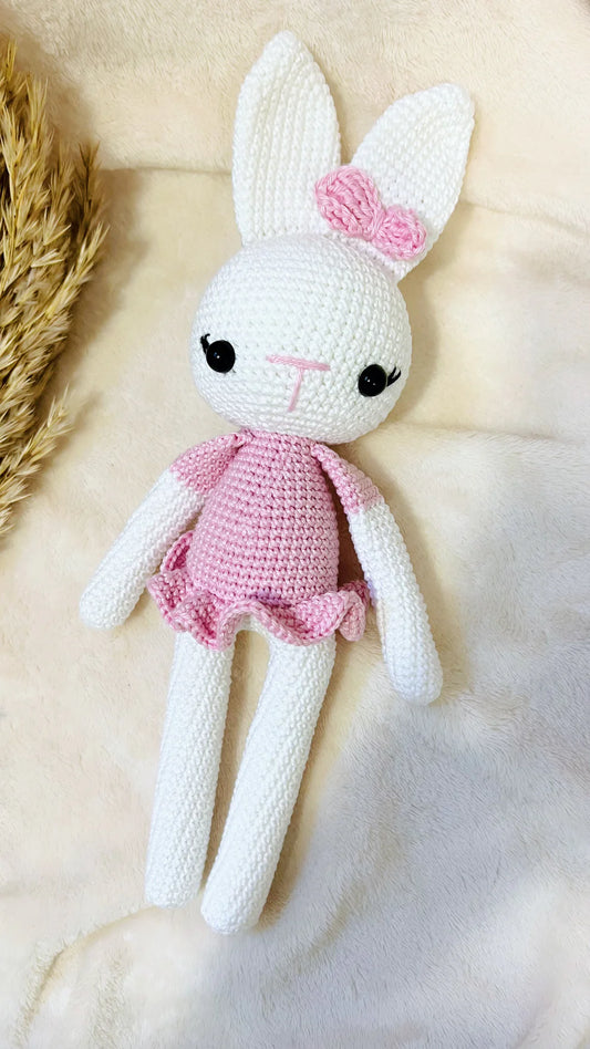 Muñeca de Apego Conejita Rosa - DULCE CALMA BABY