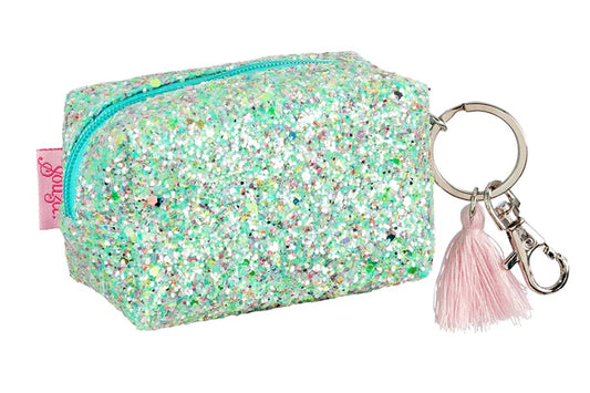 Cartera Lyna de brillos verde - SOUZA