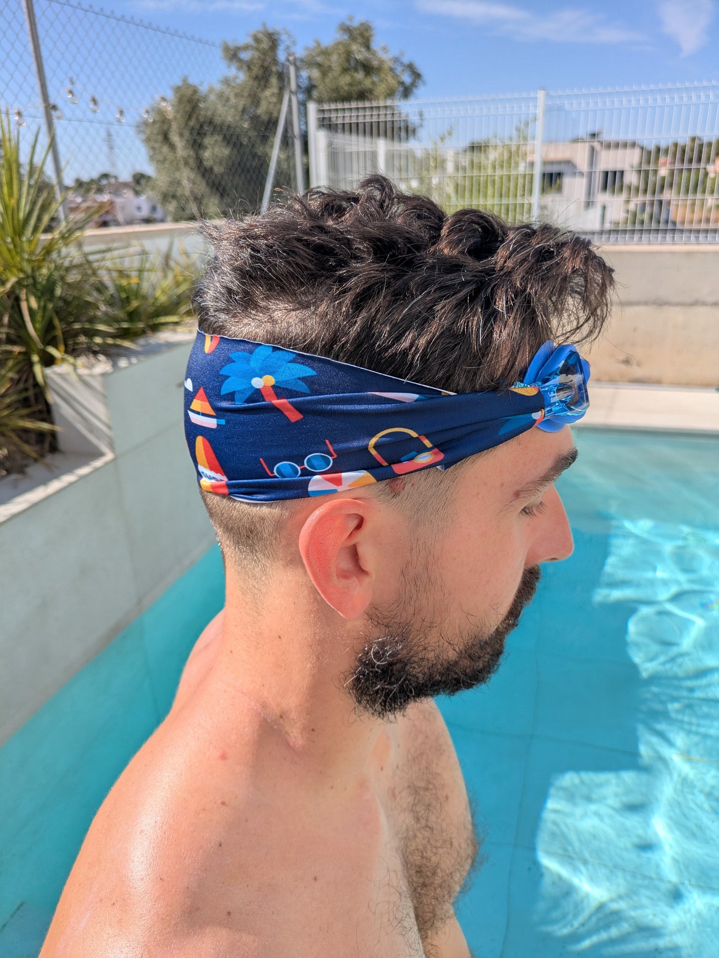 Gafas Infantiles Azul Oscuro con Turbante Surf - DANDINI