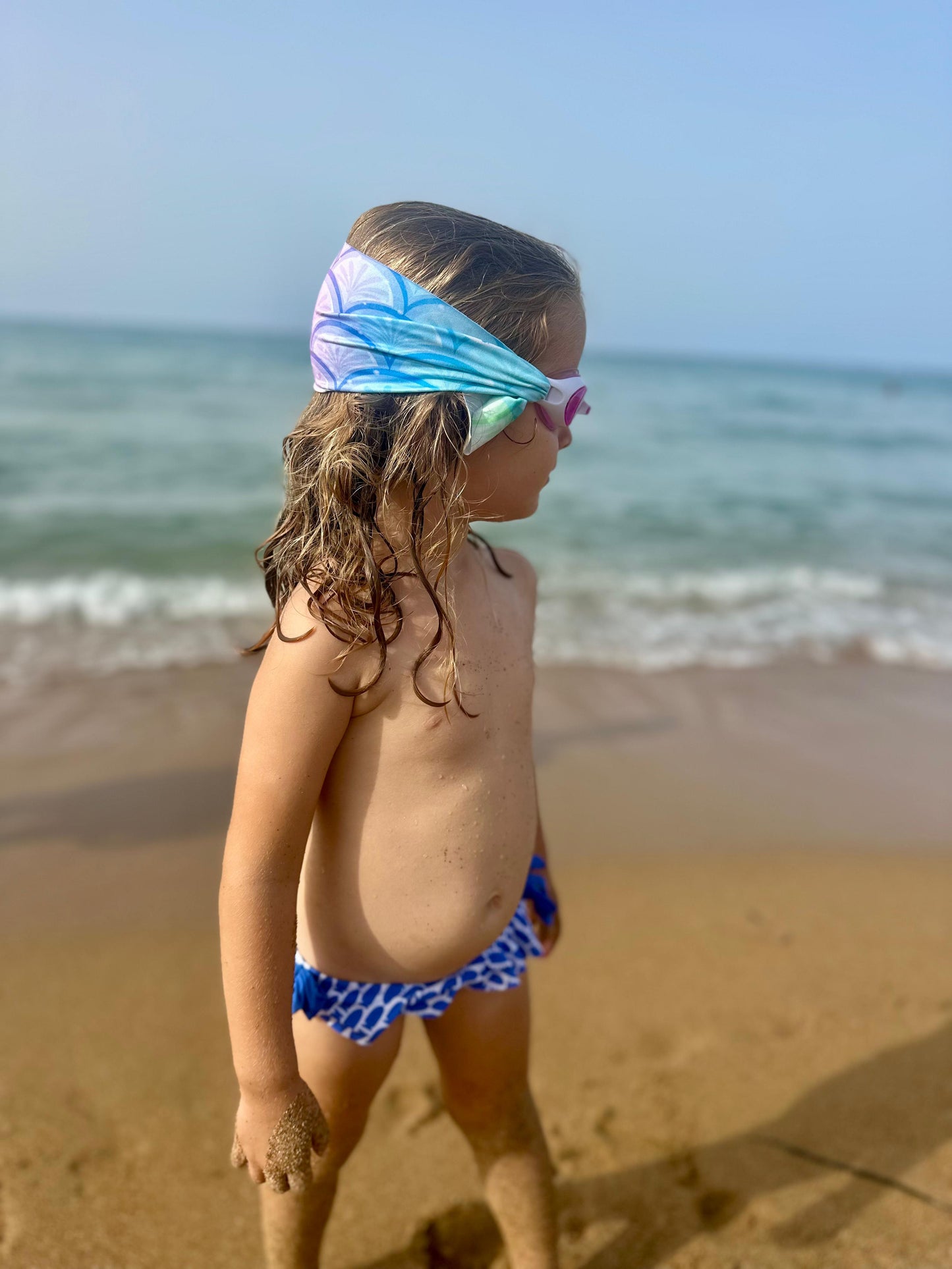 Gafas Infantiles Rosa con Turbante Sirenas - DANDINI