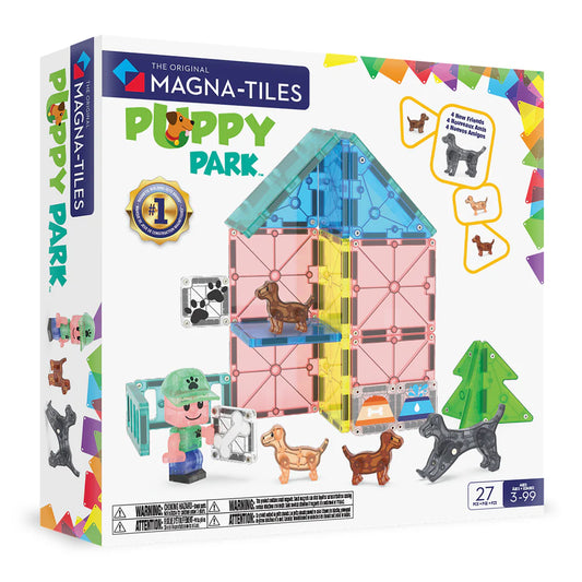 Puppy park 27 piezas magneticas - MAGNA TILES