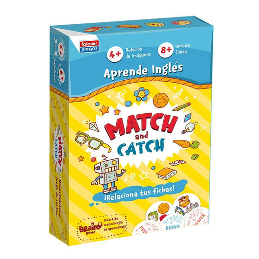 Match And Catch. Aprende Inglés - FALOMIR JUEGOS