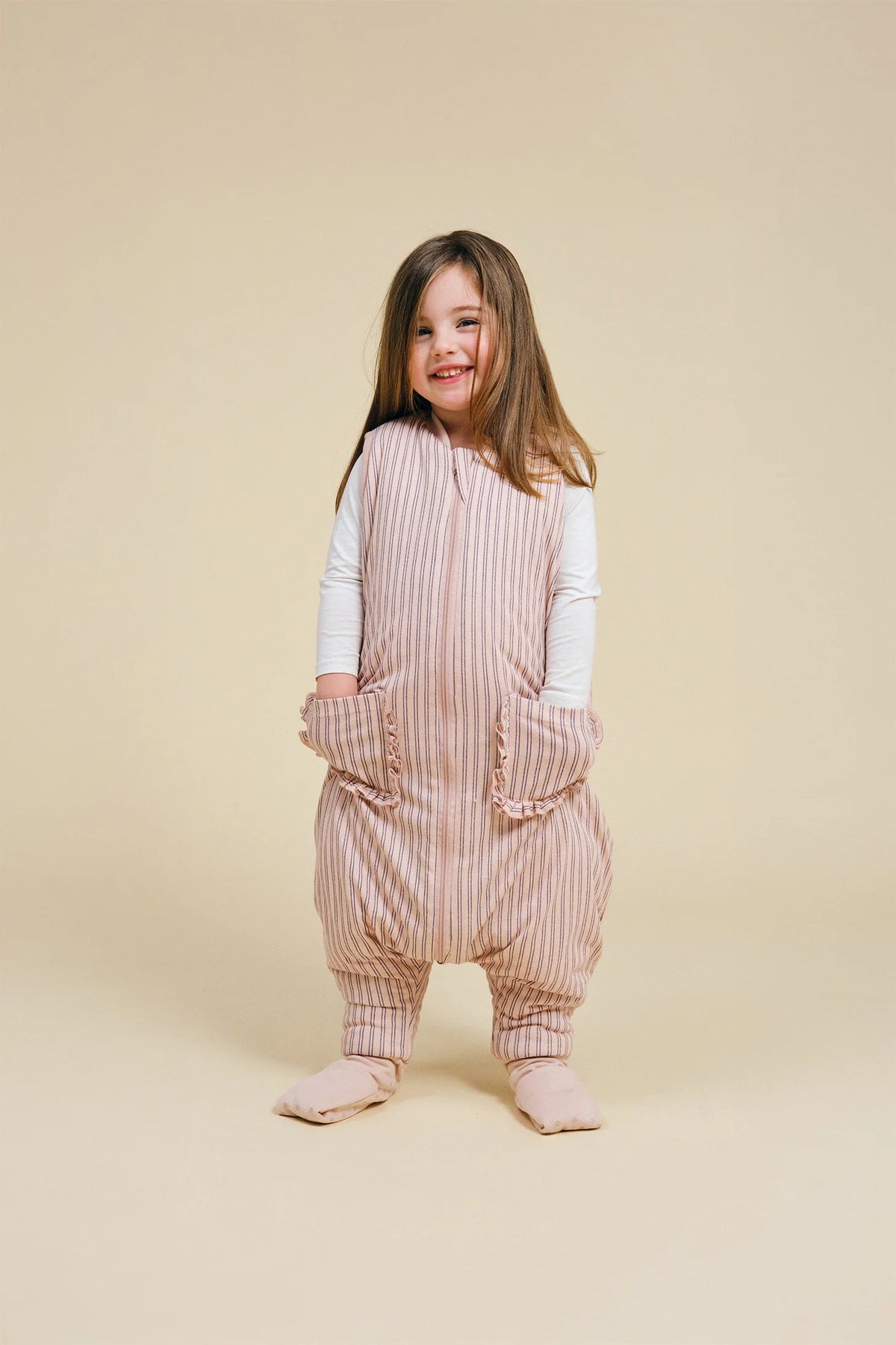 Saco Dormir con Piernas Navy&Pink + Calcetines Antideslizantes  - MOLINS&CO