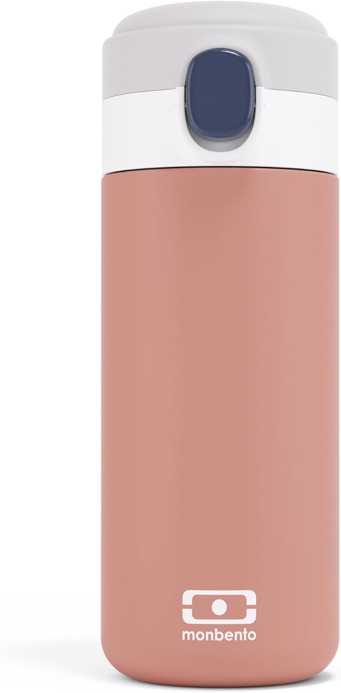 Botella Acero Térmica Pink moka 360ml - MONBENTO