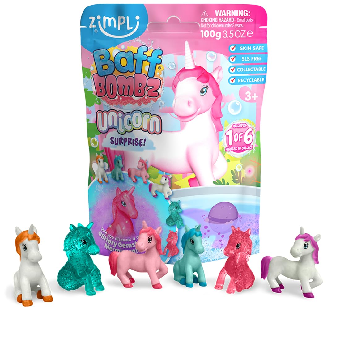 Bomba de baño Unicornio - ZIMPLI