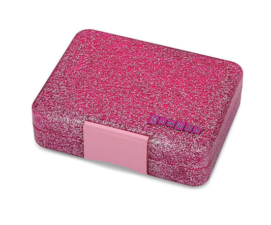 Caja de Almuerzo 3Compatimentos+Glitter Rosa - YUMBOX