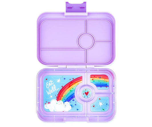 Caja de almuerzo 4 compartimentos Arco iris - YUMBOX