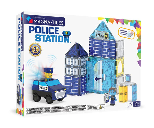 Comisaria de policia 35 piezas magneticas - MAGNA TILES