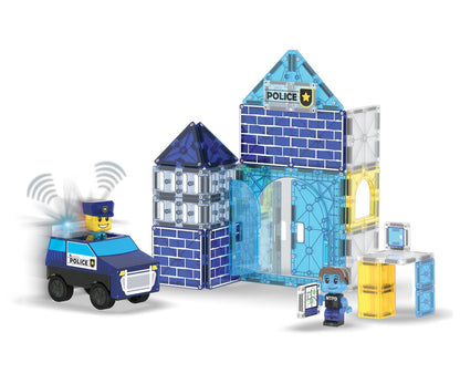 Comisaria de policia 35 piezas magneticas - MAGNA TILES