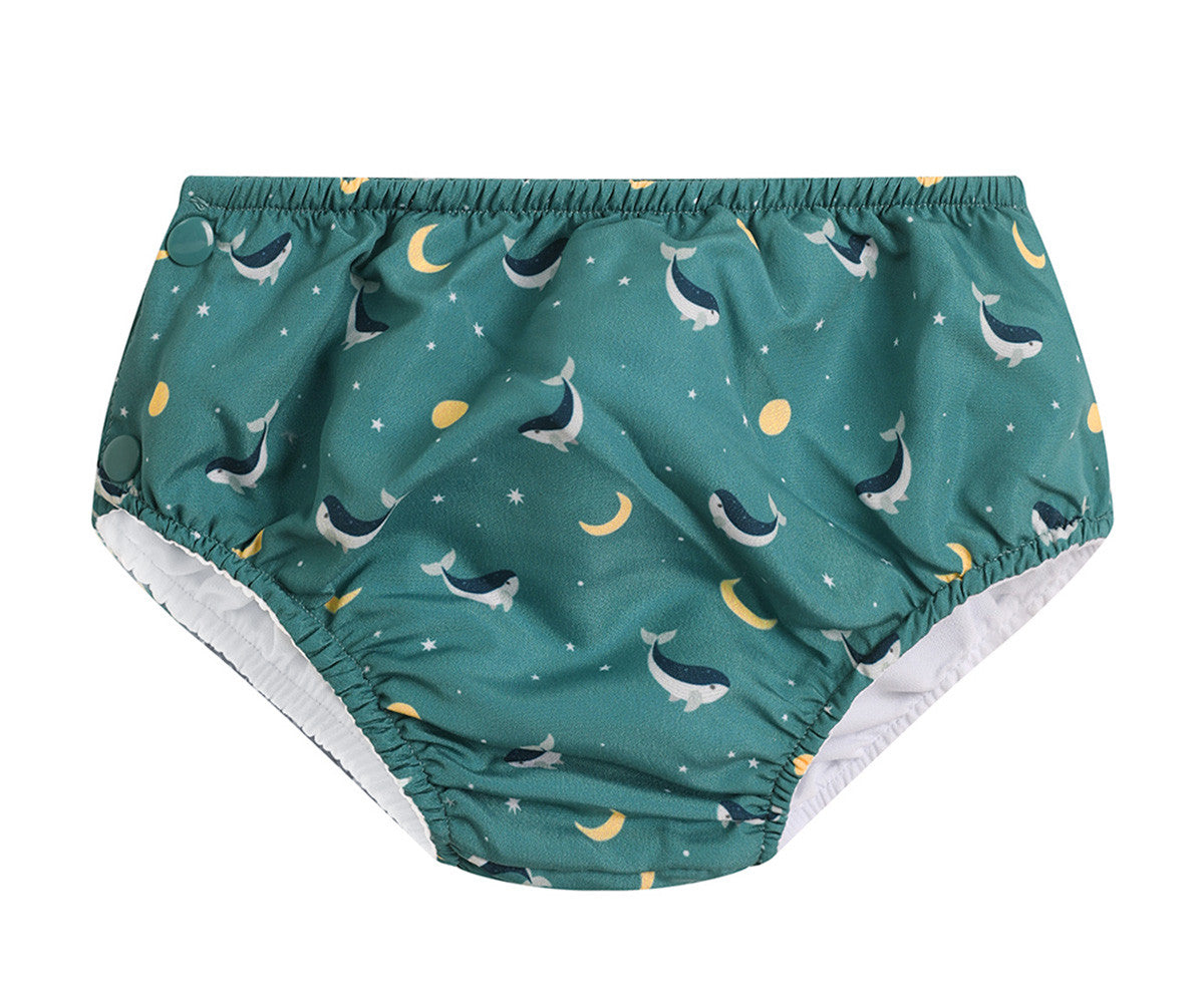 Bañador Pañal Whale Teal - MONNEKA