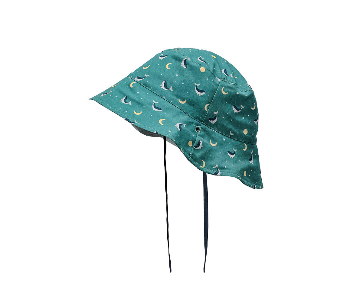 Gorro Reversible Whale Teal - MONNEKA