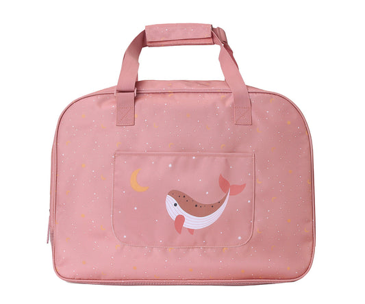 Bolso de Playa con Rejilla Whale Pink - MONNEKA