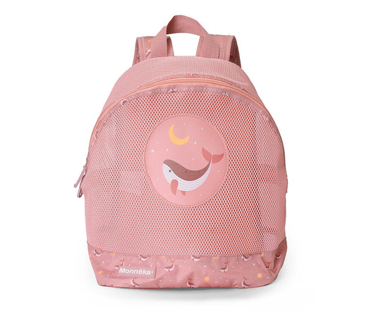 Mochila Antiarena Whale Pink - MONNEKA