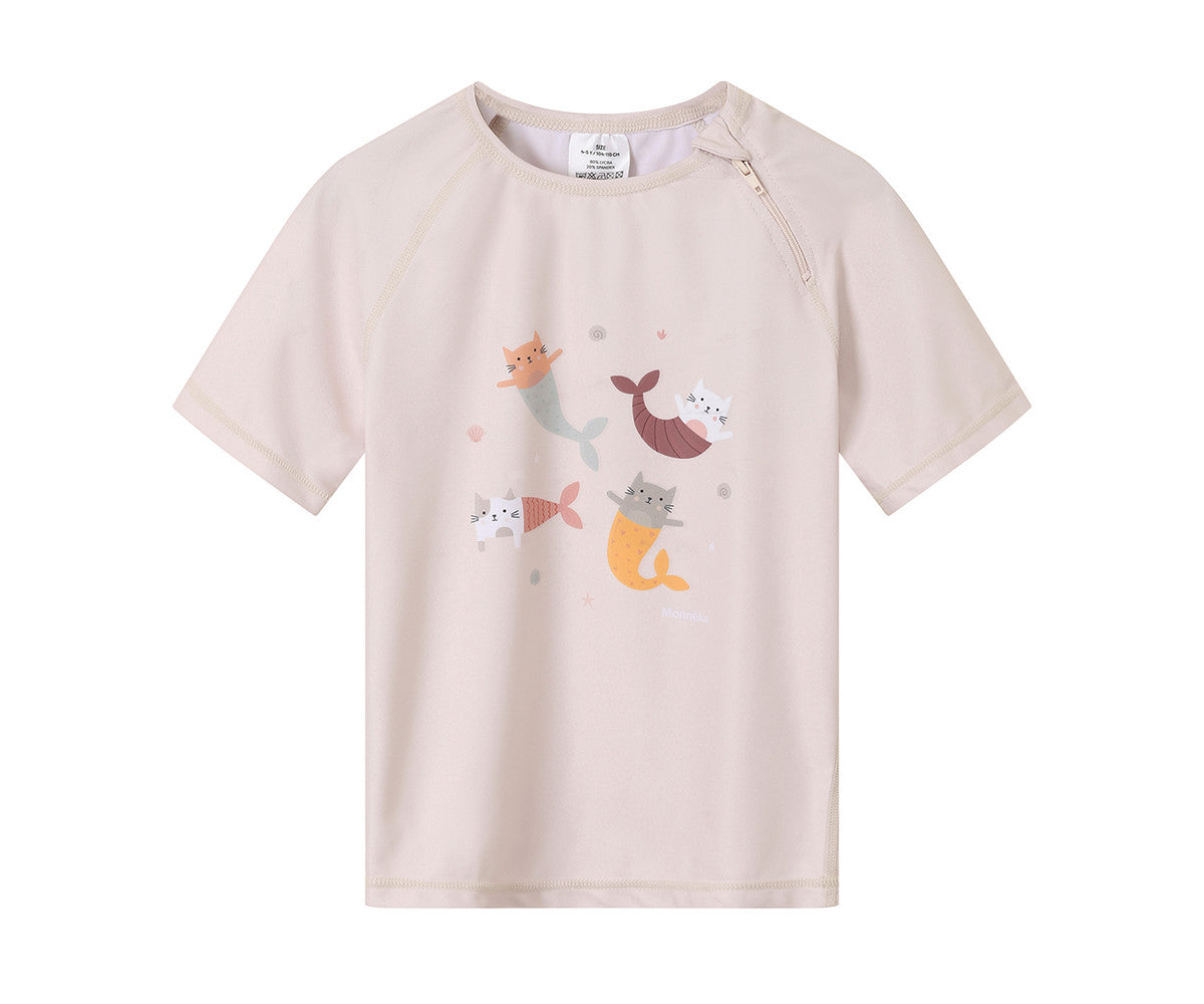 Camiseta con Protección Solar Mermaids Cats - MONNEKA
