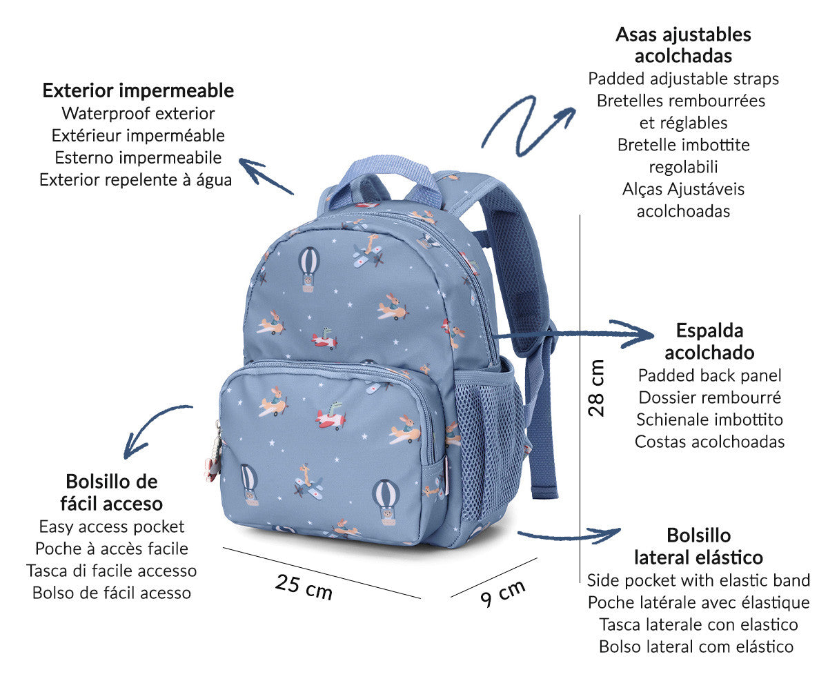 Mochila Infantil Planes - TUTETE