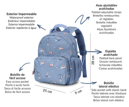 Mochila Infantil Planes - TUTETE