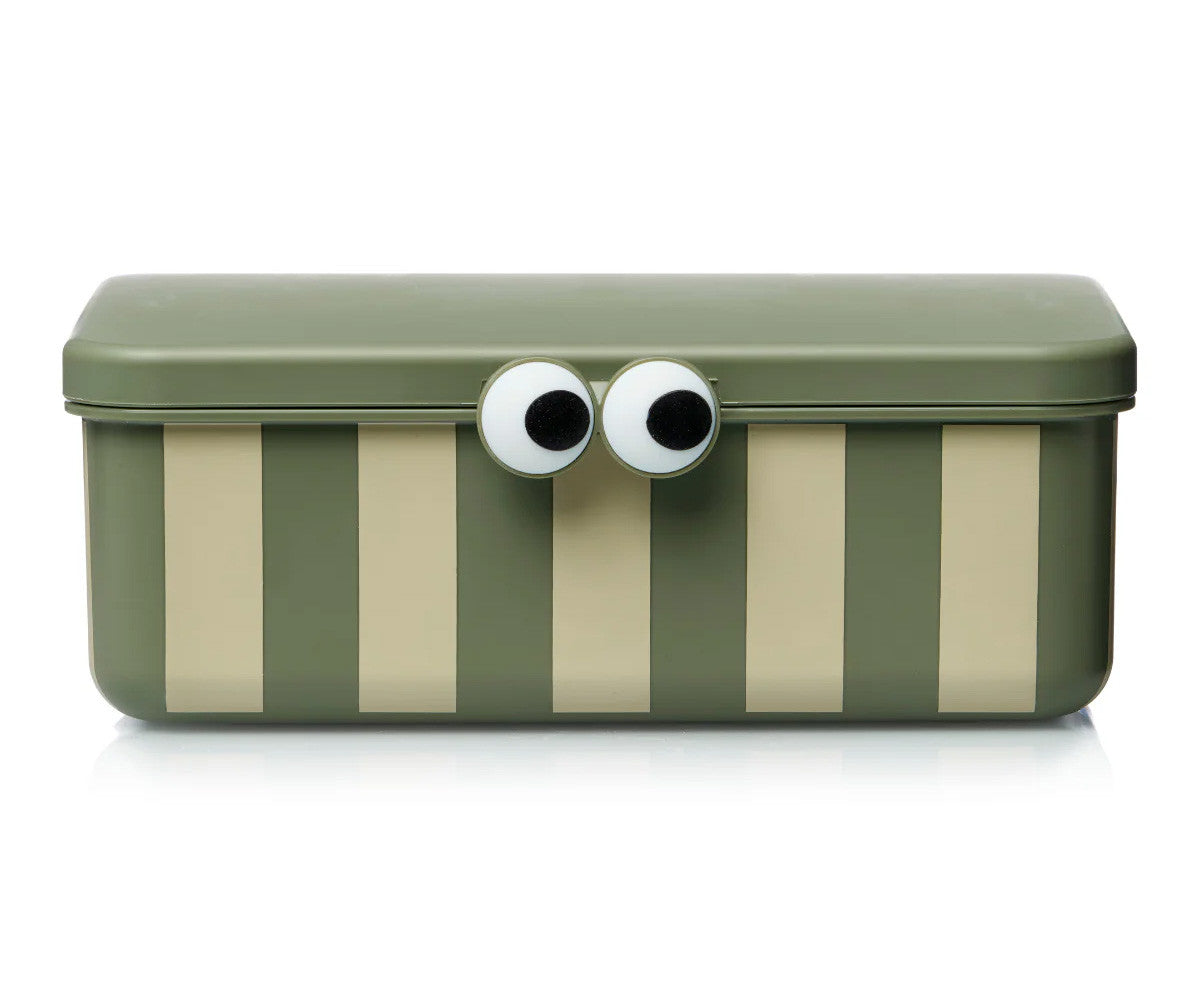 Caja de Almuerzo Verde con 3 Bandejas Extraibles - NOUI NOUI