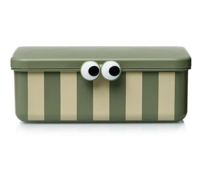 Caja de Almuerzo Verde con 3 Bandejas Extraibles - NOUI NOUI