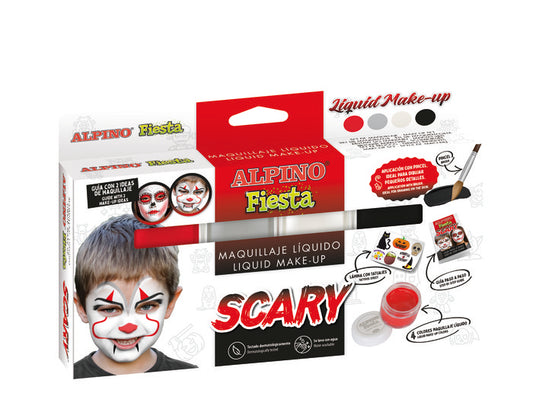 Estuche Maquillaje Halloween 4 colores+pincel - ALPINO