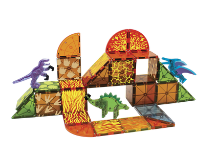 Dino world 40 piezas magneticas - MAGNA TILES