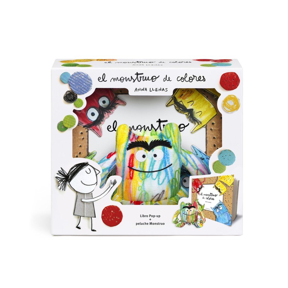 Libro El monstruo de colores con peluche - FLAMBOYANT